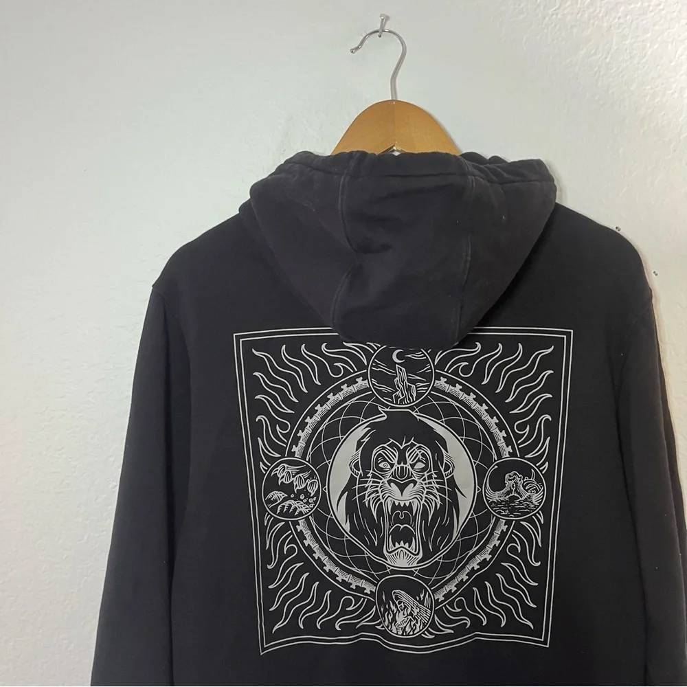 Disney X Vans The Lion King Scar Black Hoodie Size Small - Picture 15 of 15